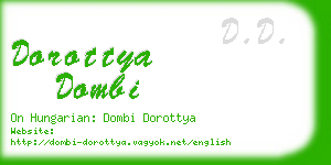 dorottya dombi business card